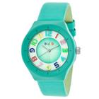 Crayo Atomic Women's Leatherette Strap Watch - Turquoise