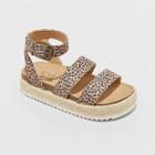 Girls' Agatha Buckle Footbed Sandals - Art Class Tan