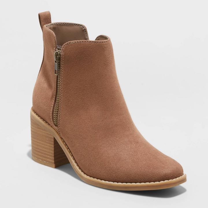 Women's Bristol Ankle Boots - Universal Thread Dark Taupe