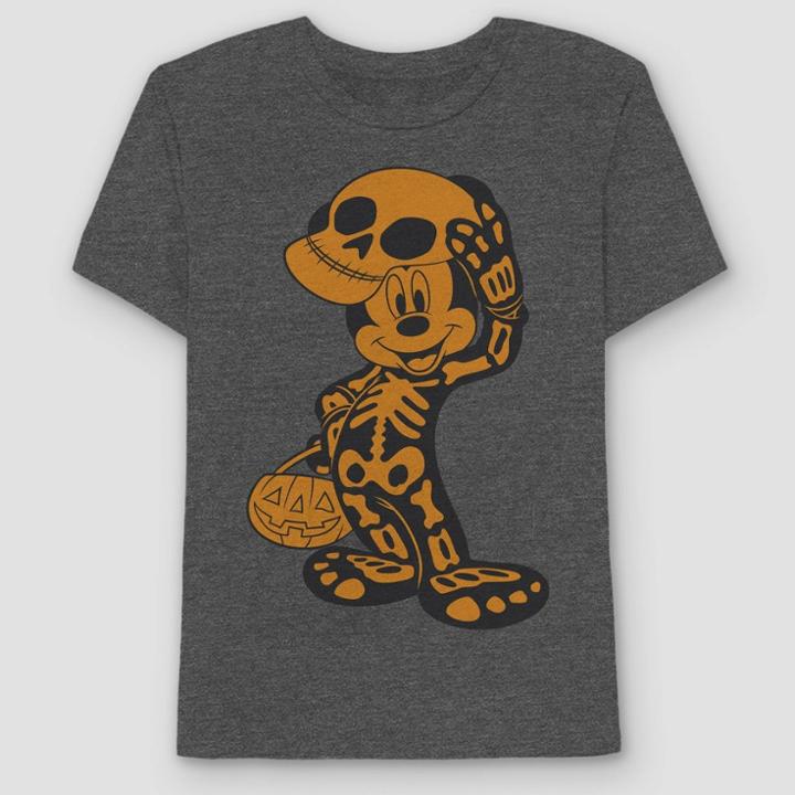 Men's Mickey Mouse Short Sleeve Graphic T-shirt - Charcoal Gray