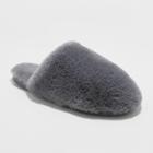 Women's Khloe Faux Fur Scuff - Xhilaration Grey