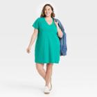 Women's Plus Size Short Sleeve T-shirt Dress - Universal Thread