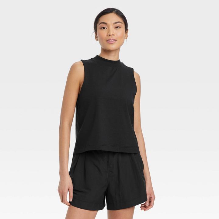 Women's Supima Cotton Tank Top - All In Motion Black