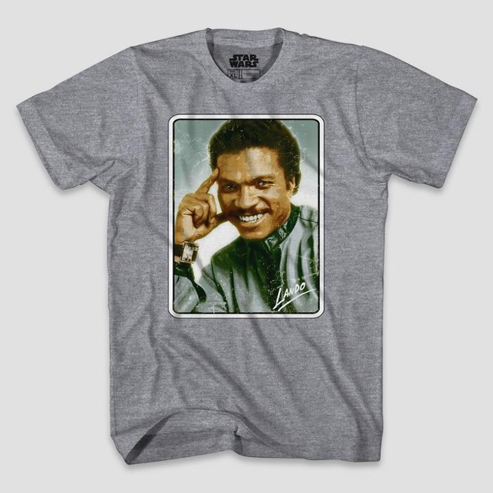 Men's Star Wars Lando Calrissian Short Sleeve Graphic T-shirt - Heather Grey