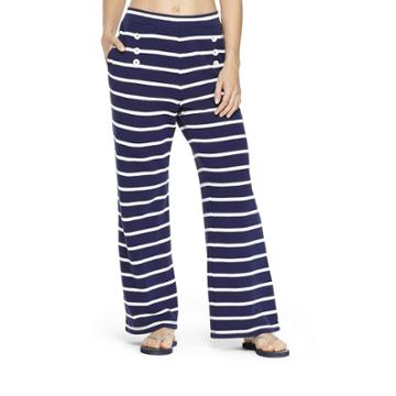 Women's Striped Pants - Navy/white Xs - Vineyard Vines For Target, Blue