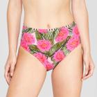 Women's Cheeky High Waist Bikini Bottom - Xhilaration Olive