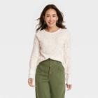 Women's Long Sleeve Thermal Top - Knox Rose White