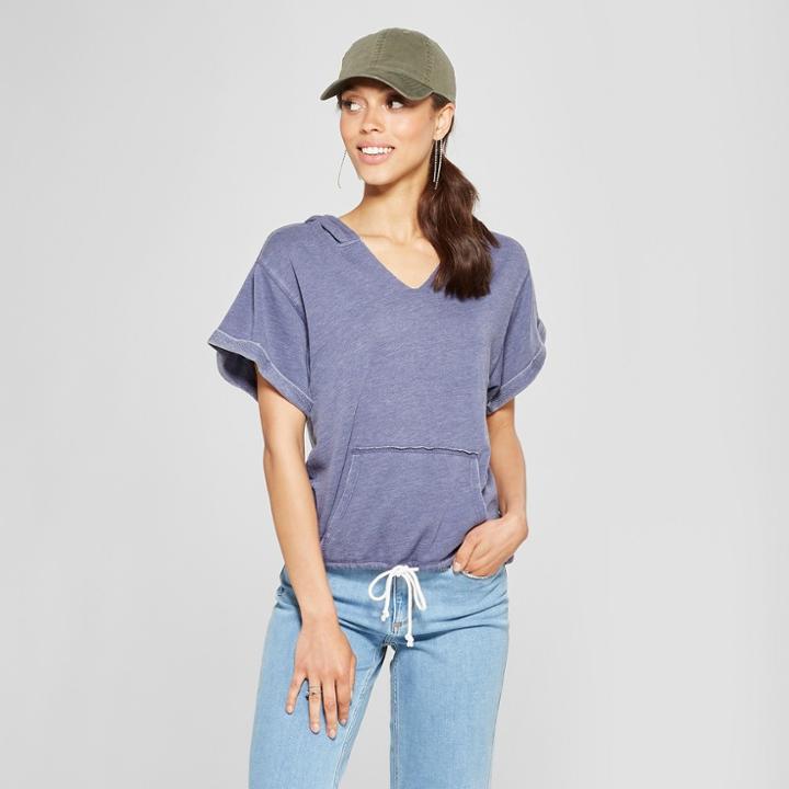 Women's Short Sleeve Tie Waist Hoodie - Grayson Threads (juniors')