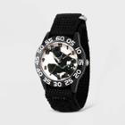 Kids' Marvel Black Panther Plastic Time Teacher Watch - Black