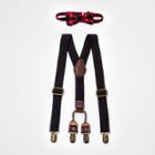 Toddler Boys' Suspender Set - Cat & Jack Black