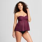 Target Maternity D/dd Cup Crochet Flyaway Tankini - Isabel Maternity By Ingrid & Isabel Purple S, Women's, Red