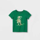 Toddler Boys' Adaptive Dinosaur Graphic T-shirt - Cat & Jack Green