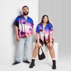 Plus Size Short Sleeve Camp Button-down Shirt - Wild Fable 1x,