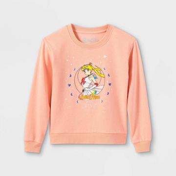 Girls' Sailor Moon Pullover Sweatshirt - Pink