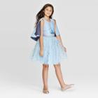 Girls' Frozen Elsa Cosplay Dress - Blue M, Girl's,