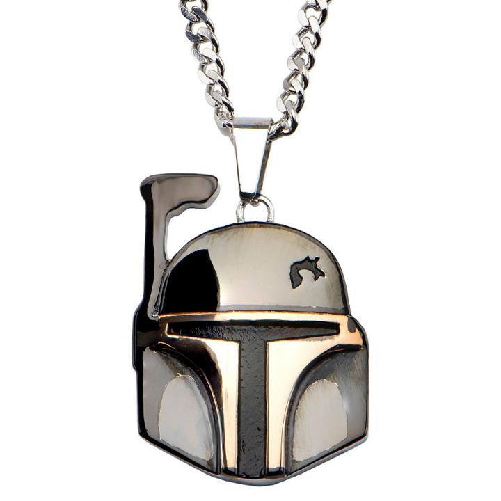 Men's Star Wars Boba Fett The Bounty Hunter Stainless Steel Stainless Steel Pendant (22),