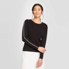 Women's Long Sleeve Crewneck Sweater - Prologue Black