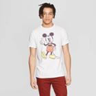 Men's Mickey Mouse Short Sleeve Crewneck Graphic T-shirt - Awake White
