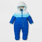 Baby Colorblock Puffer Snowsuit - Cat & Jack Blue
