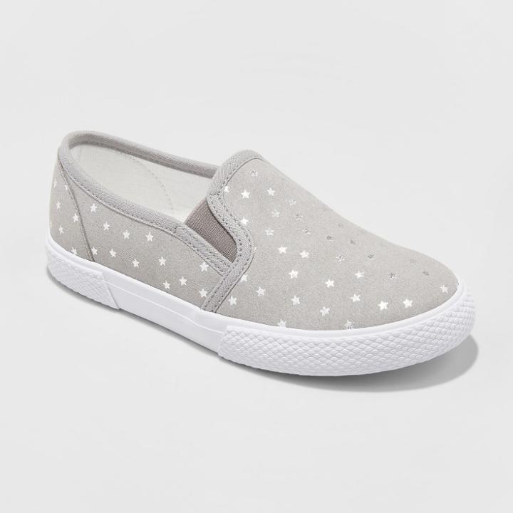 Girls' Lillian Slip On Sneakers - Cat & Jack Grey