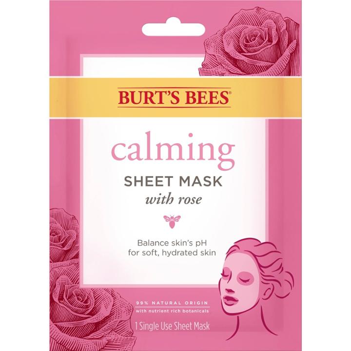 Burt's Bees Calming Rose Sheet