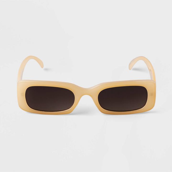 Women's Rectangle Sunglasses - A New Day Beige
