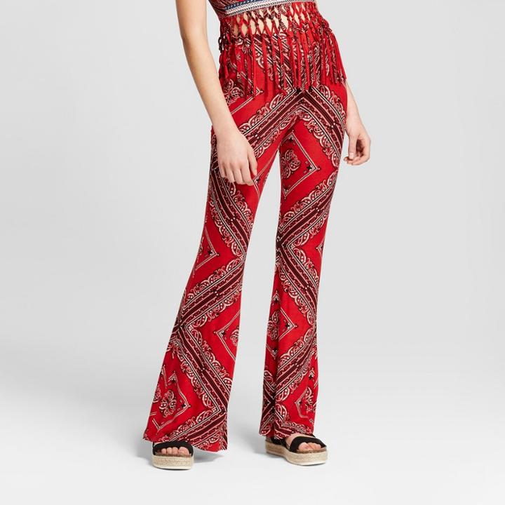 Women's Bandana Print Leggings - Xhilaration Red