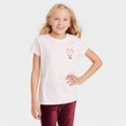 Girls' Printed Short Sleeve Graphic T-shirt - Cat & Jack Pink
