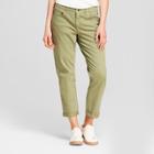 Women's Mid-rise Boyfriend Crop Jeans - Universal Thread Green