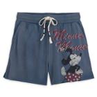 Women's Disney Minnie Mouse Fleece Shorts - Blue Xs - Disney