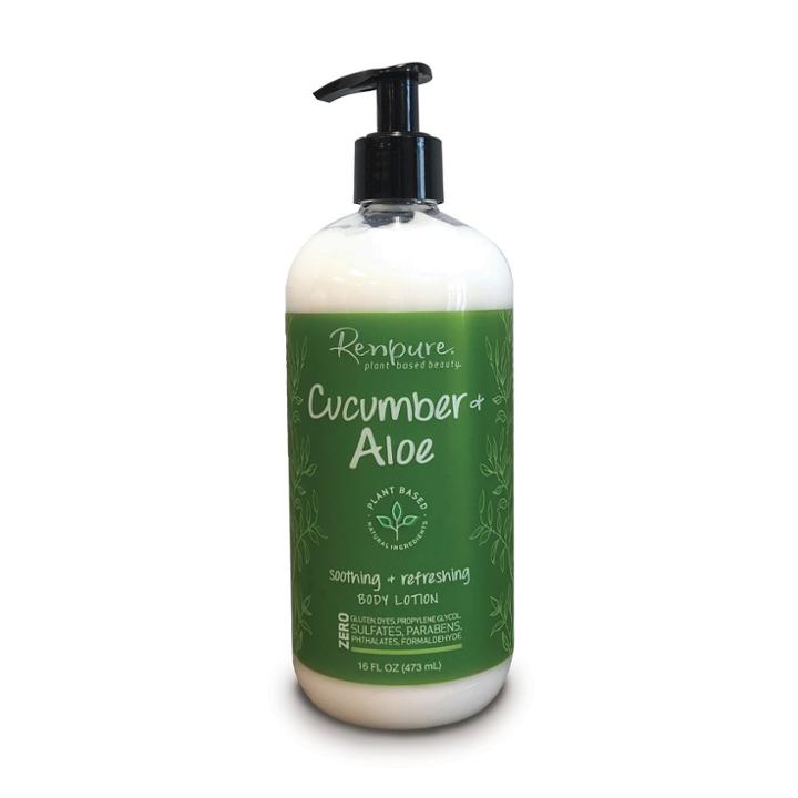 Renpure Cucumber Aloe Soothing And Refreshing Body Lotion - 16oz, Dark Brown