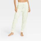 Women's Tie-dye Soft Fleece Lounge Jogger Pants - Stars Above Green