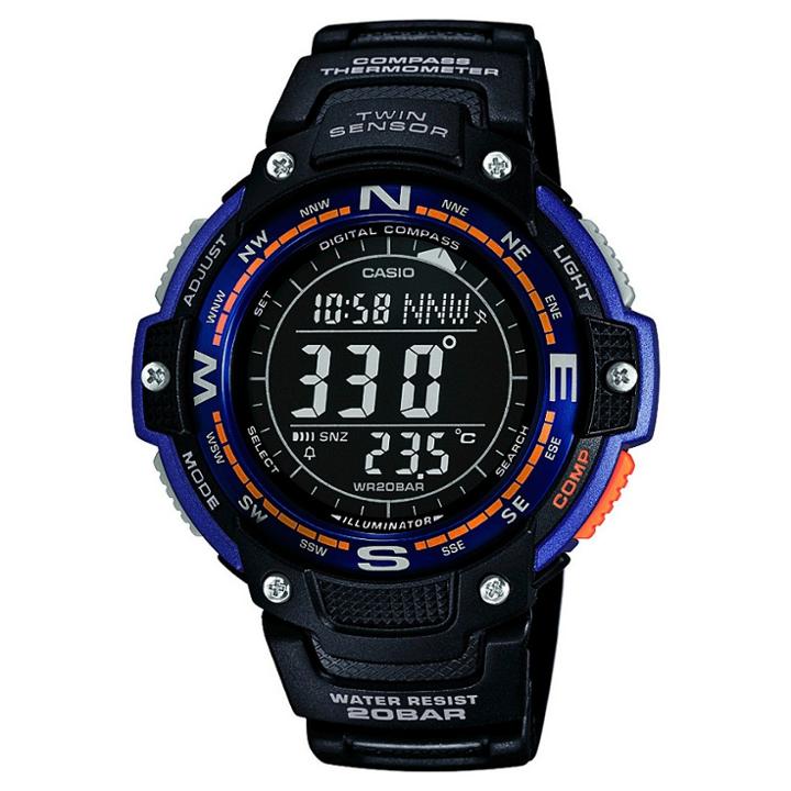 Casio Men's Twin Sensor Compass Watch - Black,