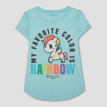 Girls' Tokidoki Unicorno Graphic Short Sleeve T-shirt - Blue