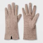 Women's Wool Gloves - A New Day Oatmeal One Size, Brown