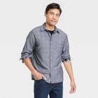 Men's Double Weave Long Sleeve Button-down Shirt - Goodfellow & Co Gray