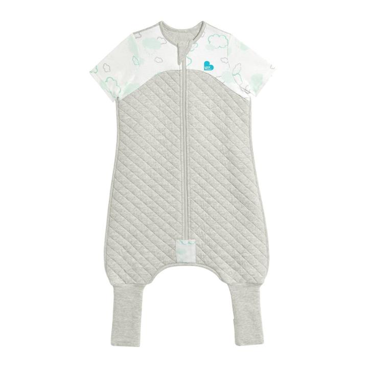 Love To Dream Sleep Wrap Adaptive 1.0 Tog Wearable Blanket - White Clouds