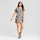 Women's Floral Shift Dress - Vanity Room - Black