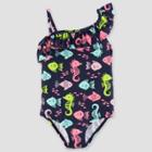 Toddler Girls' Fish One Piece Swimsuit - Just One You Made By Carter's Blue