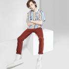 Men's Striped Casual Fit Short Sleeve T-shirt - Original Use Brilliant Blue