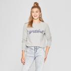 Women's Grateful Graphic Sweatshirt - Grayson Threads (juniors') Heather Gray