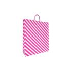 Spritz Diagonal Stripe Gift Bag Pink/white -