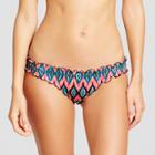 Women's Wave Ruffle Cheeky Bikini Bottom - Shade & Shore Multi Ikat