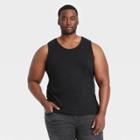 Men's Big & Tall Standard Fit Jersey Tank Top - Goodfellow & Co Black