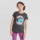 Petitegirls' Short Sleeve Graphic T-shirt - Cat & Jack Charcoal Xs, Girl's, Gray