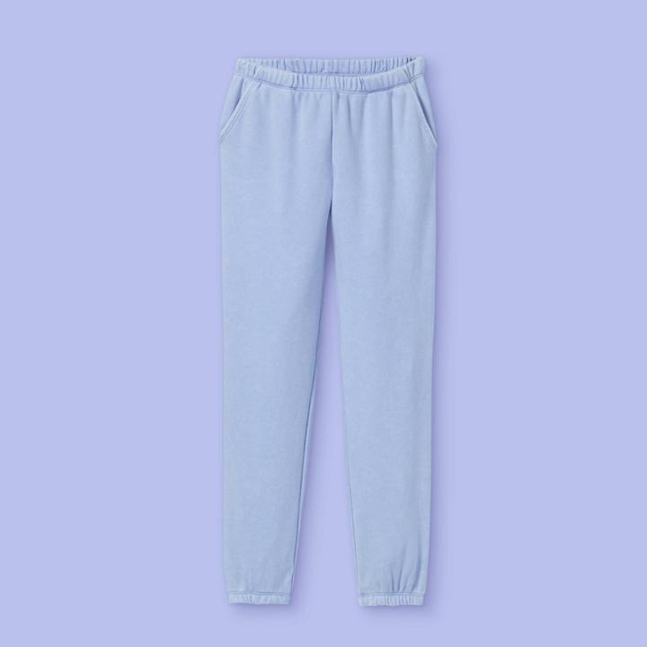 Girls' French Terry Jogger Pants - More Than Magic Periwinkle Blue