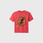 Warner Bros. Boys' Flash Folded Short Sleeve Graphic T-shirt - Red