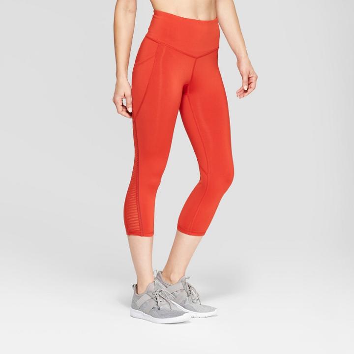 Women's Embrace High-waisted Capri Leggings 20 - C9 Champion Dark Orange