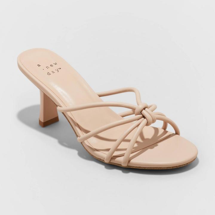 Women's Lady Mule Heels - A New Day Beige