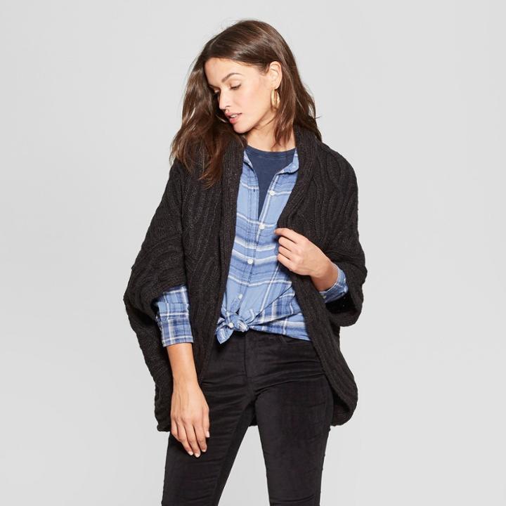 Women's Cocoon Open Layering - Universal Thread Black